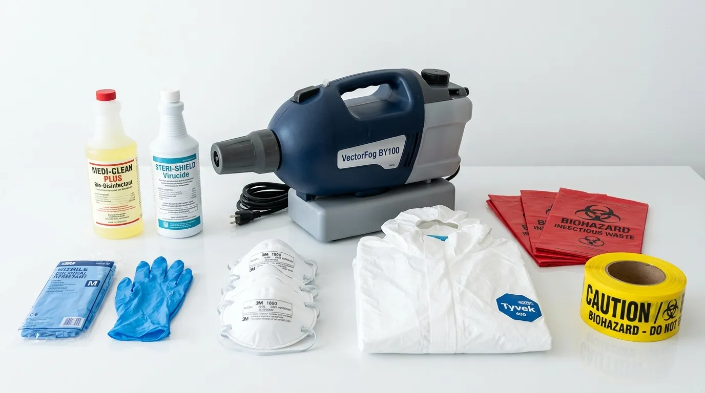 Professional biohazard remediation crew working in Keansburg