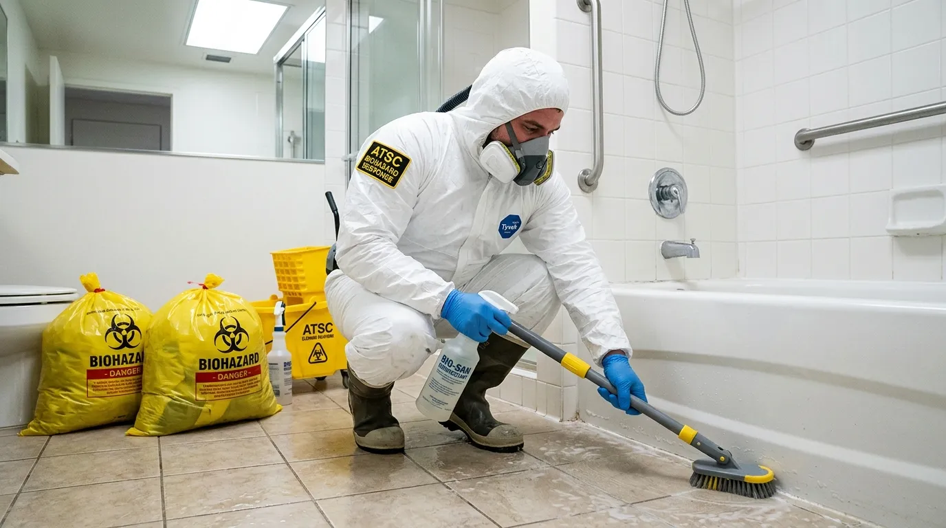 Decontamination equipment deployed for Blood Cleanup in Keansburg